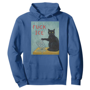 No Ice Please Hoodie Funny Cat Anti ICE Artist Meme TS14 Royal Blue Print Your Wear