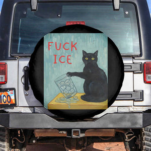 No Ice Please Spare Tire Cover Funny Cat Anti ICE Artist Meme TS14 No hole Black Print Your Wear
