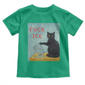No Ice Please Toddler T Shirt Funny Cat Anti ICE Artist Meme TS14 Irish Green Print Your Wear
