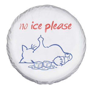 No Ice Please Spare Tire Cover Funny Cat Anti ICE Deportation Human Rights TS14 Print Your Wear