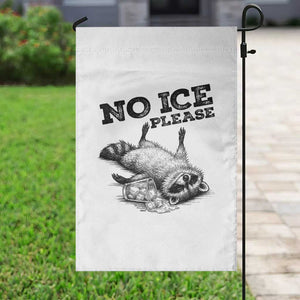 No Ice Please Garden Flag Funny Raccoon Anti ICE Deportation Human Rights TS14 Print Your Wear