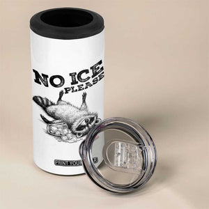 No Ice Please 4 in 1 Can Cooler Tumbler Funny Raccoon Anti ICE Deportation Human Rights TS14 Print Your Wear