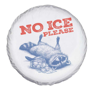 No Ice Please Spare Tire Cover Funny Raccoon Trash Panda Anti ICE Meme TS14 Print Your Wear