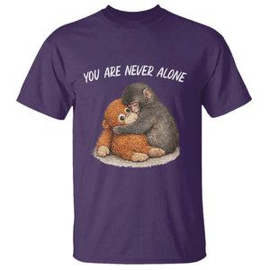 Punch Monkey T Shirt You Are Never Alone Brave TS14 Purple Print Your Wear