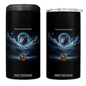 Baby Monkey Punch 4 in 1 Can Cooler Tumbler You Are Never Alone Brave TS14 One Size: 16 oz Black Print Your Wear
