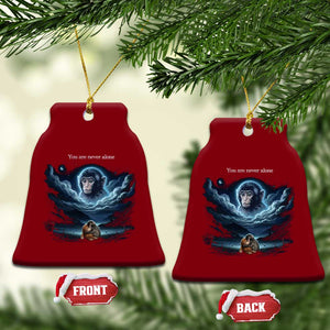 Baby Monkey Punch Ceramic Ornament You Are Never Alone Brave TS14 Print Your Wear