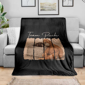 Team Punch Throw Blanket Baby Monkey And Plush Toy Viral TS14 Print Your Wear