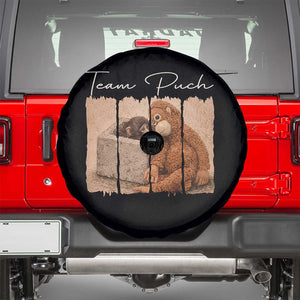 Team Punch Spare Tire Cover Baby Monkey And Plush Toy Viral TS14 Black Print Your Wear
