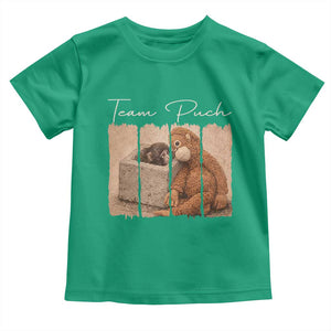 Team Punch Toddler T Shirt Baby Monkey And Plush Toy Viral TS14 Irish Green Print Your Wear