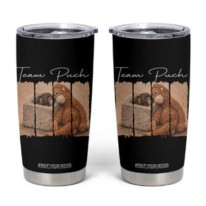 Team Punch Tumbler Cup Baby Monkey And Plush Toy Viral TS14 Black Print Your Wear