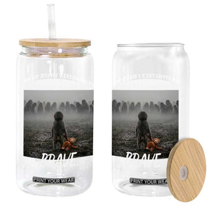 Sad Punch Monkey Glass Can Ultimately I Have To Be Brave TS14 Print Your Wear