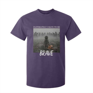 Sad Punch Monkey T Shirt For Kid Ultimately I Have To Be Brave TS14 Purple Print Your Wear