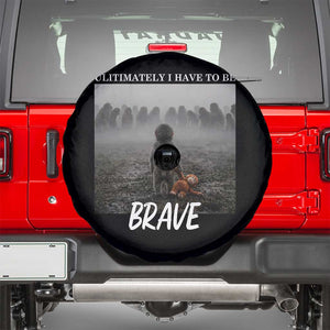 Sad Punch Monkey Spare Tire Cover Ultimately I Have To Be Brave TS14 Black Print Your Wear
