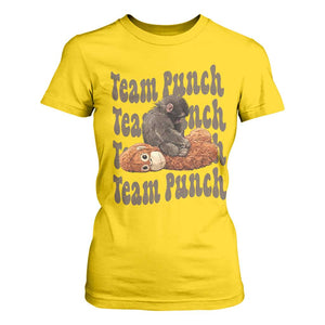 Team Punch Monkey T Shirt For Women Baby Monkey And Plush Toy Viral TS14 Daisy Print Your Wear