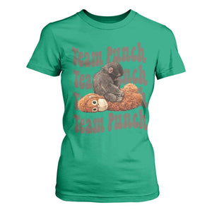 Team Punch Monkey T Shirt For Women Baby Monkey And Plush Toy Viral TS14 Irish Green Print Your Wear
