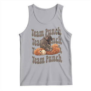 Team Punch Monkey Tank Top Baby Monkey And Plush Toy Viral TS14 Athletic Heather Print Your Wear