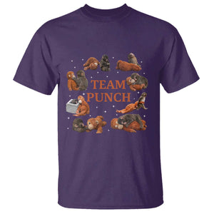 Team Punch Monkey T Shirt Viral Baby Monkey Meme TS14 Purple Print Your Wear