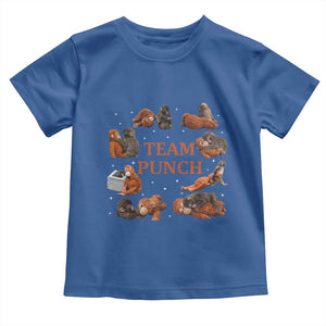 Team Punch Monkey Toddler T Shirt Viral Baby Monkey Meme TS14 Royal Blue Print Your Wear