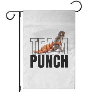 Team Punch Monkey Garden Flag Viral Trend Baby Monkey Meme TS14 White Print Your Wear