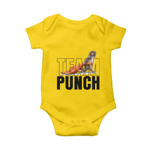 Team Punch Monkey Baby Onesie Viral Trend Baby Monkey Meme TS14 Daisy Print Your Wear