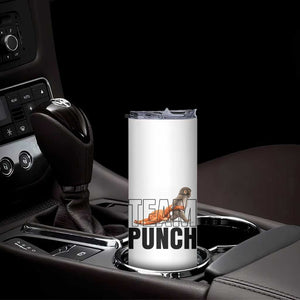 Team Punch Monkey Skinny Tumbler Viral Trend Baby Monkey Meme TS14 Print Your Wear