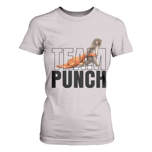 Team Punch Monkey T Shirt For Women Viral Trend Baby Monkey Meme TS14 Ice Gray Print Your Wear