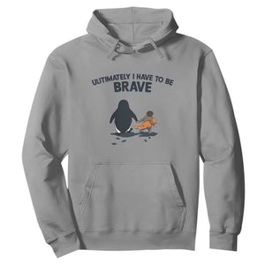 Punch Monkey And Nihilist Penguin Viral Hoodie Ultimately I Have To Be Brave TS14 Sport Gray Print Your Wear