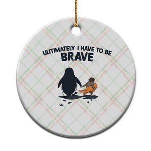 Punch Monkey And Nihilist Penguin Viral Ceramic Ornament Ultimately I Have To Be Brave TS14 1pc Christmas Plaid Print Your Wear