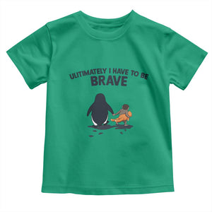 Punch Monkey And Nihilist Penguin Viral Toddler T Shirt Ultimately I Have To Be Brave TS14 Irish Green Print Your Wear