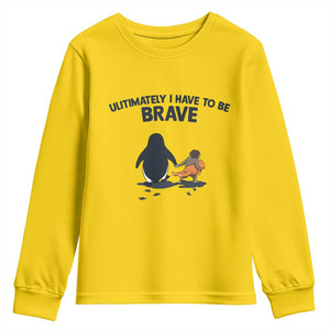 Punch Monkey And Nihilist Penguin Viral Youth Sweatshirt Ultimately I Have To Be Brave TS14 Daisy Print Your Wear