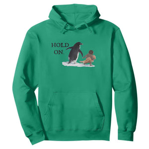 Baby Monkey Punch Viral Trend Hoodie Hold On TS14 Irish Green Print Your Wear