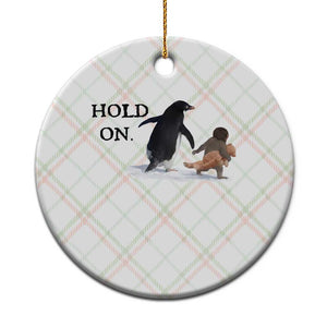 Baby Monkey Punch Viral Trend Ceramic Ornament Hold On TS14 1pc Christmas Plaid Print Your Wear