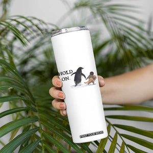 Baby Monkey Punch Viral Trend Skinny Tumbler Hold On TS14 Print Your Wear