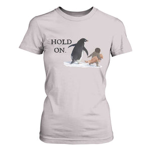 Baby Monkey Punch Viral Trend T Shirt For Women Hold On TS14 Ice Gray Print Your Wear