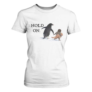 Baby Monkey Punch Viral Trend T Shirt For Women Hold On TS14 White Print Your Wear