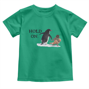 Baby Monkey Punch Viral Trend Toddler T Shirt Hold On TS14 Irish Green Print Your Wear
