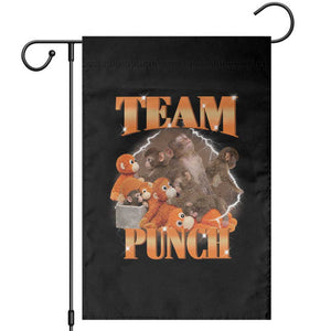 Viral Punch Monkey Garden Flag Cute Baby Monkey With Plush Toy Meme TS14 Black Print Your Wear