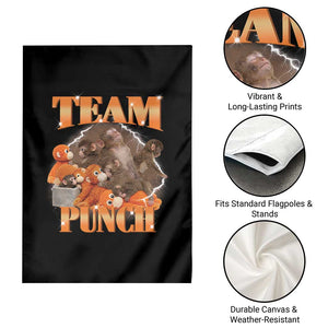 Viral Punch Monkey Garden Flag Cute Baby Monkey With Plush Toy Meme TS14 Print Your Wear