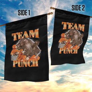 Viral Punch Monkey Garden Flag Cute Baby Monkey With Plush Toy Meme TS14 Print Your Wear
