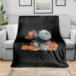 Baby Monkey Punch Throw Blanket Team Punch Monkey Viral Trend TS14 Print Your Wear
