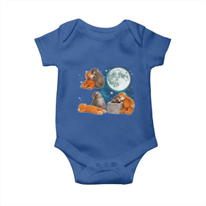 Baby Monkey Punch Baby Onesie Team Punch Monkey Viral Trend TS14 Royal Blue Print Your Wear