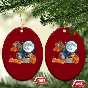 Baby Monkey Punch Ceramic Ornament Team Punch Monkey Viral Trend TS14 Print Your Wear