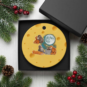 Baby Monkey Punch Ceramic Ornament Team Punch Monkey Viral Trend TS14 1pc Yellow Cheese Print Your Wear