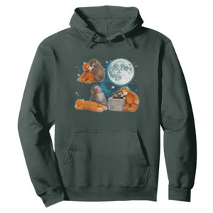 Baby Monkey Punch Hoodie Team Punch Monkey Viral Trend TS14 Dark Forest Green Print Your Wear