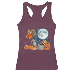 Baby Monkey Punch Racerback Tank Top Team Punch Monkey Viral Trend TS14 Maroon Print Your Wear