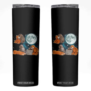 Baby Monkey Punch Skinny Tumbler Team Punch Monkey Viral Trend TS14 Black Print Your Wear