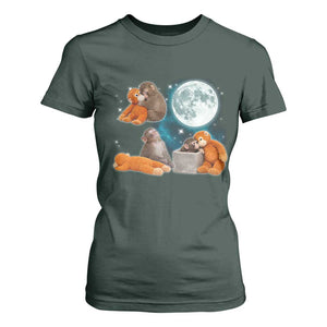 Baby Monkey Punch T Shirt For Women Team Punch Monkey Viral Trend TS14 Dark Forest Green Print Your Wear