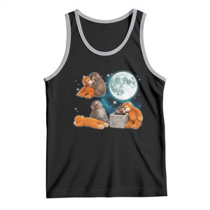 Baby Monkey Punch Tank Top Team Punch Monkey Viral Trend TS14 Black Athletic Heather Print Your Wear