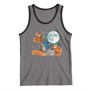 Baby Monkey Punch Tank Top Team Punch Monkey Viral Trend TS14 Deep Heather Black Print Your Wear
