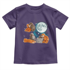 Baby Monkey Punch Toddler T Shirt Team Punch Monkey Viral Trend TS14 Purple Print Your Wear